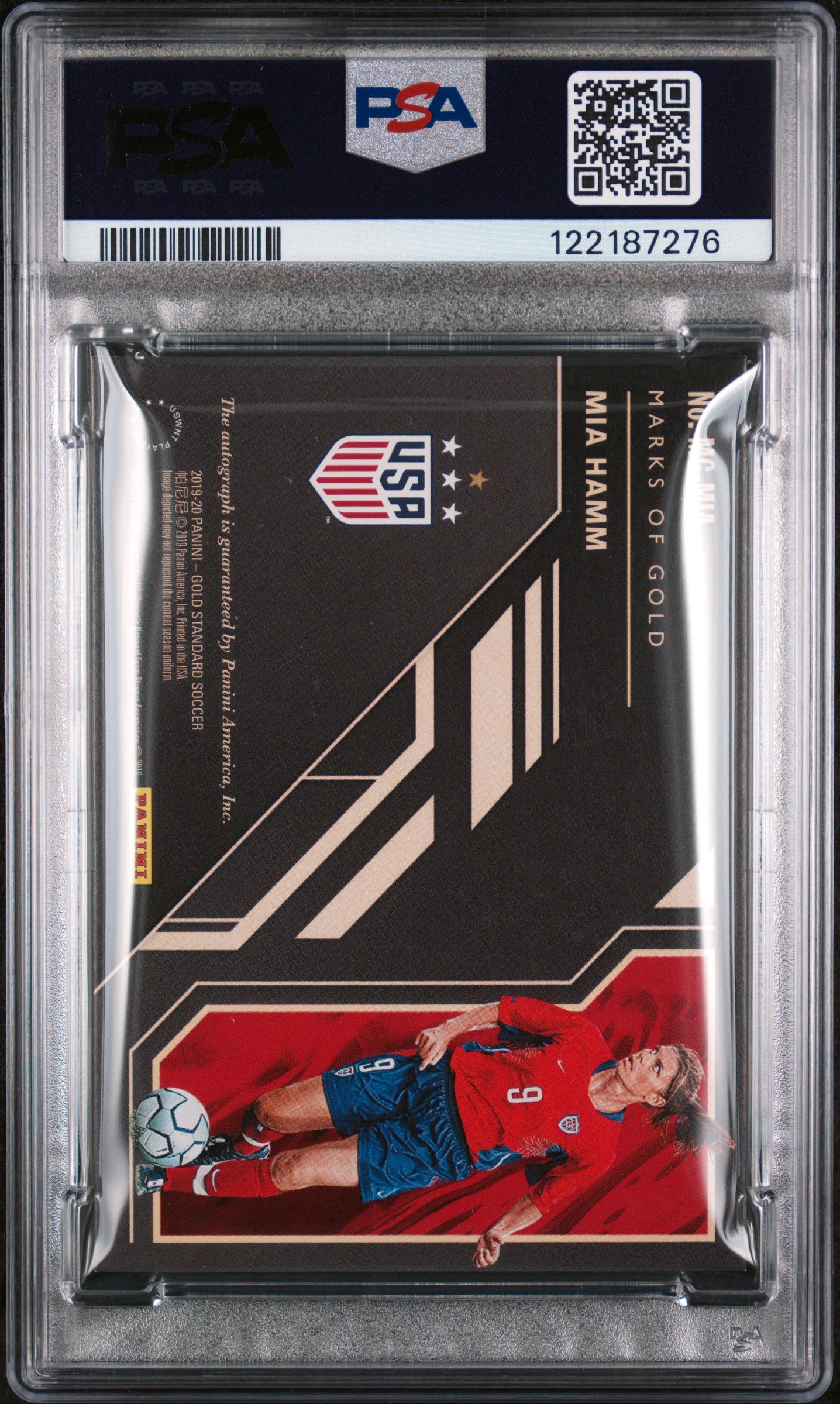 2019 Panini Gold Standard Marks Of Gold Autographs Mia Hamm /149 PSA Auto 10