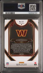 2024 Panini Select Jayden Daniels #217 Rookie RC Zebra Prizm PSA 10 Low Pop