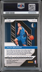 2018 Prizm Jalen Brunson #250 Rookie RC Red White Blue PSA 10 Gem Champs Knicks