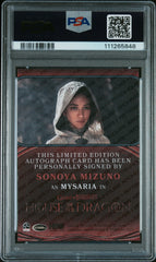 2024 House Of The Dragon S1 Autograph Sonoya Mizuno as Mysaria LE Auto PSA 8