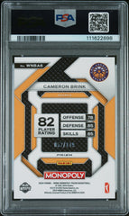 2024 Panini Prizm Monopoly WNBA Insert Cameron Brink #6 Pink Rookie PSA 10