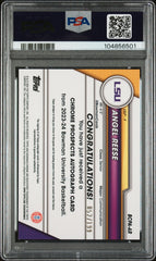 2023 Bowman U Chrome Angel Reese Lava Refractor Rookie Auto /199 PSA 9 WNBA SKY