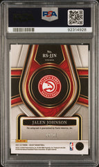 2021 Select Rookie Signatures Jalen Johnson #/15 Neon Purple Pulsar PSA 10 Hawks