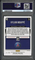 2018 Donruss Kylian Mbappe #53 Optic Orange Prizm / 99 Rookie PSA 10 France