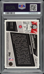 2025 Bowman Chrome Anime Cade Cunningham Black Ref #2/10 Jersey # PSA 9