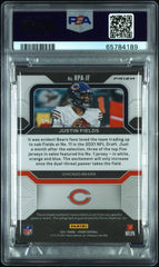 2021 Prizm Rookie Patch Autograph Justin Fields Silver RC /99 PSA 9/10 Auto Jets