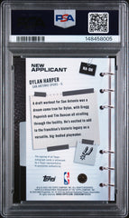 2025 Topps New Applicant Auto Dylan Harper #/50 Gold Holo Foil Rookie PSA 9 Pop2