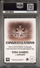 2002 Rittenhouse Star Trek Nemesis Autograph Tom Hardy Auto PSA AU