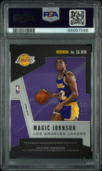 2019 Panini Prizm Signatures Magic Johnson #MJN Gold Shimmer Auto /10 PSA 9