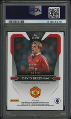 2020 Prizm Premier League Legend Signature David Beckham Gold /10 PSA 10 Auto 10