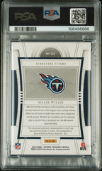 2022 National Treasures Malik Willis 157 Patch 49 Purple Rookie PSA 8/10 Auto