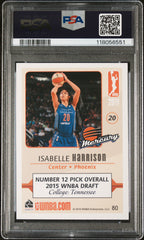 2016 Rittenhouse WNBA Isabelle Harrison #80 Rookie RC PSA 10 NY Liberty POP 4