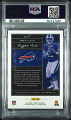 2018 Panini One Josh Allen #71 Rookie Autograph /49 PSA 10 Auto