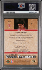 2003 Upper Deck Rookie Exclusives Yao Ming #A58 Auto On Card Autograph PSA 7