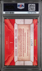 2011 Panini Americana Casting Call Triple Stevens Borgnine Nielsen #1 PSA Auto 9