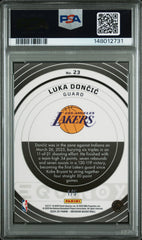 2024 Panini Obsidian Equinox Luka Doncic #23 Blue Deep Sea 1/5 PSA 9 Mint Lakers