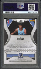 2019 Panini Prizm Ja Morant #249 Silver Rookie RC PSA 10 Grizzlies