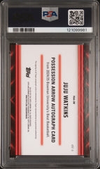 2024 Bowman University Best Auto Juju Watkins Orange Mini Diamond Ref /25 PSA 10