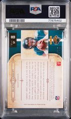 2011 National Treasures Rookie Brand Logo Patch Auto Blaine Gabbert #/10 PSA 8