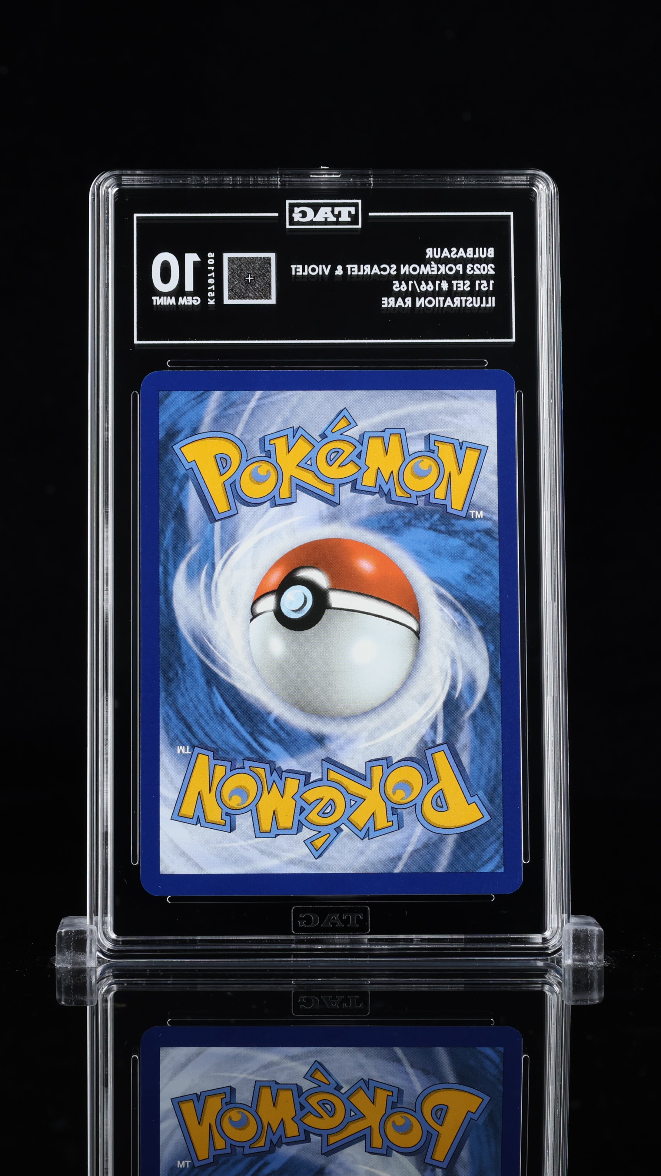 Pokémon Scarlet & Violet Bulbasaur Full Art TAG 10 #166/165 Gem MInt