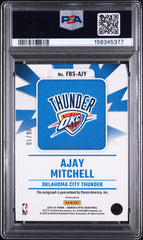 2024 Donruss Optic Fast Break Ajay Mitchell Rookie #/10 Gold Prizm PSA 10 Auto