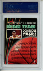 1992-93 Stadium Club Dominique Wilkins #2 Beam Team PSA 10 Gem Atlanta Hawks HOF