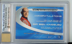 2004 Thunderbirds Are Go Movie Autographs Sir Ben Kingsley #AC2A BGS 9/10 Auto