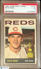 1964 Venezuela Topps Pete Rose #125 ALL STAR ROOKIR PSA 3 RARE HOF? REDS