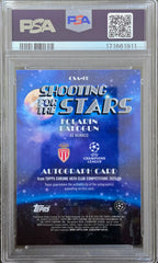 2025 Topps Chrome Fanatics Shooting Stars Auto Folarin Balogun Red Ref /5 PSA 10
