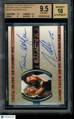 2006 Battlestar Galactica James Callis & Tricia Helfer LE Autograph BGS 9.5/10