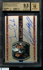 2005 Battlestar Galactica LE Autograph Katee Sackhoff Jamie Bamber   BGS 9.5/10