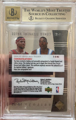 2004-05 UD Trilogy One Two Clearcut Auto LeBron James Howard RC #12/25 BGS 10