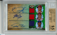 2013 Triple Threads Trout Harper Darvish Triple Relic Auto Emerald 11/18 BGS 9.5
