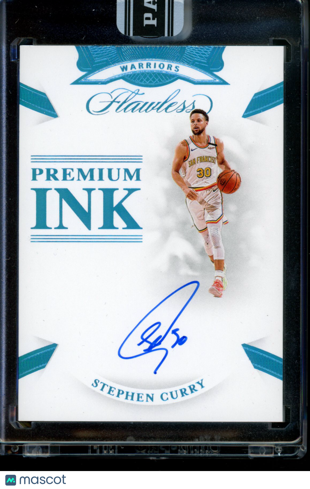 2019-20 Panini Flawless Stephen Curry Premium Ink Platinum Black Box Auto 1/1