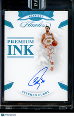 2019-20 Panini Flawless Stephen Curry Premium Ink Platinum Black Box Auto 1/1