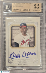 2013 Topps Museum Coll On Card Autograph Hank Aaron EXCH #/20 BGS 9.5 Auto 10