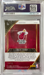 2019 Panini Select Tyler Herro #267 PSA 9 Rookie Gold Prizm Courtside RC #10/10