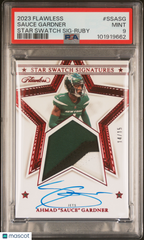 2023 Flawless Star Swatch Signatures Sauce Gardner Ruby Auto Patch PSA 9 POP 1