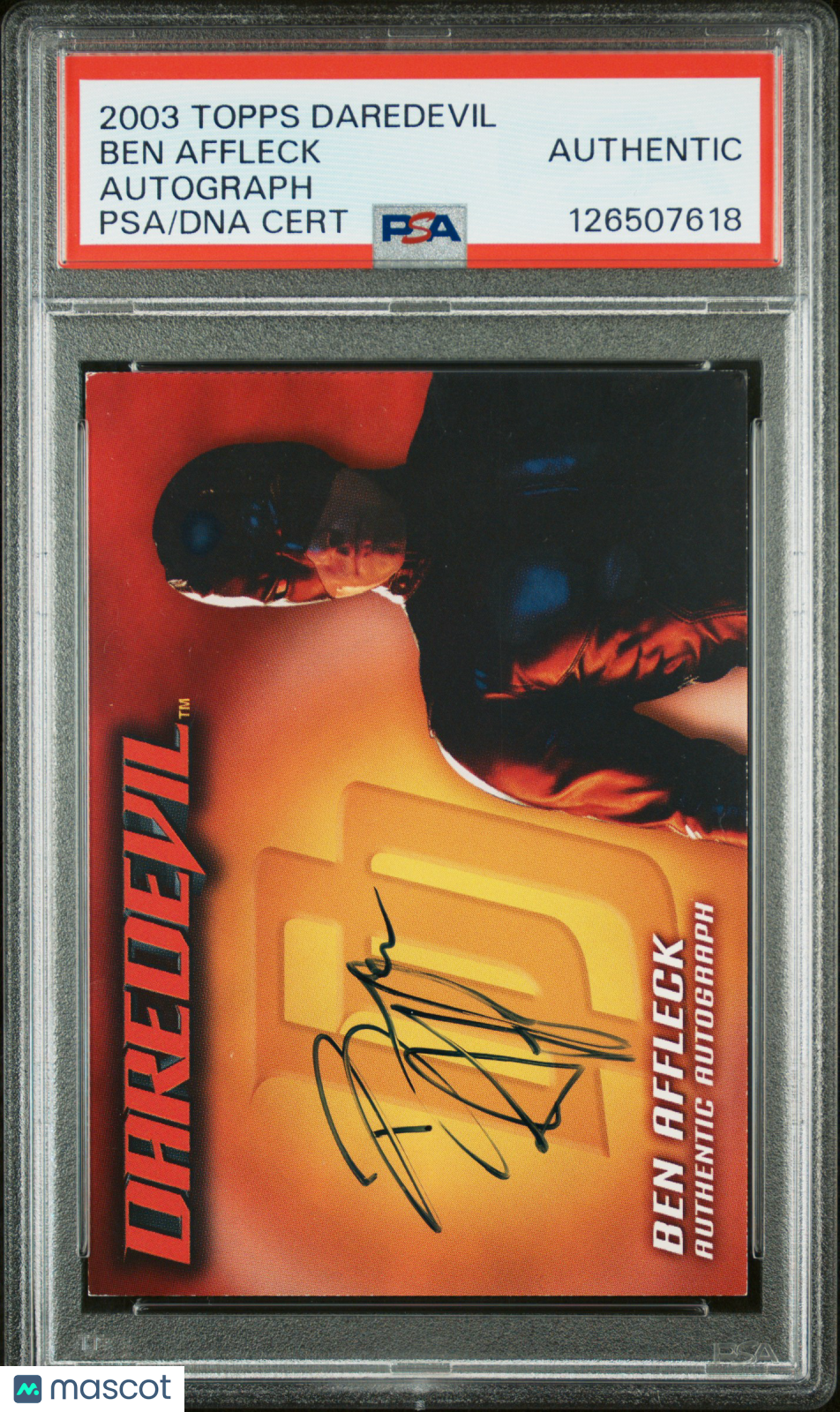 2003 Topps Daredevil Ben Affleck as Daredevil Murdoch PSA Autograph Signature