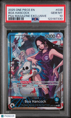 2025 One Piece Promos Boa Hancock Foil PSA Magazine Exclusive PSA 10 #038