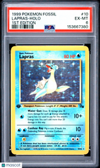 1999 Pokemon Fossil Lapras Holo Holo 1st Edition PSA 6 #10