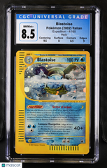 2002 Pokemon Expedition Blastoise Holo Italian CGC 8.5 #4/165 NM Mint