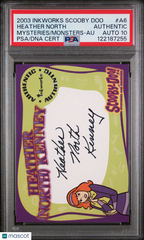 2003 Inkworks Scooby Doo Autograph Heather North Kenney  Daphne #A6 PSA Auto 10