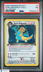 2000 Pokemon Rocket Dark Dragonite Holo 1st Edition PSA 7 #5
