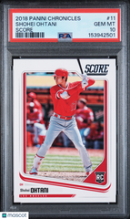 2018 Panini Chronicles Score Shohei Ohtani #11 ROOKIE RC PSA 10 Gem Mint