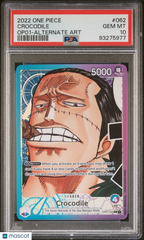 2022 One Piece Op01-Romance Dawn Crocodile #062 Alternate Art PSA 10 Gem Mint