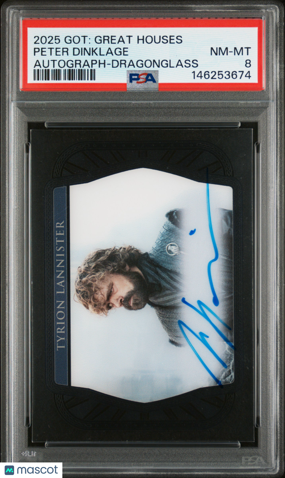 2025 Rittenhouse Game Of Thrones Autograph Peter Dinklage /24 PSA 8 Dragonglass