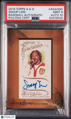 2014 Topps Allen & Ginter Baseball Autograph Rare Snoop Lion Dogg PSA 9 Auto 10