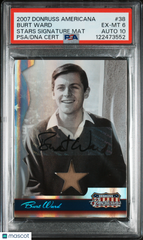 2007 Donruss Americana Stars Signature Material Burt Ward Auto #38 PSA 6