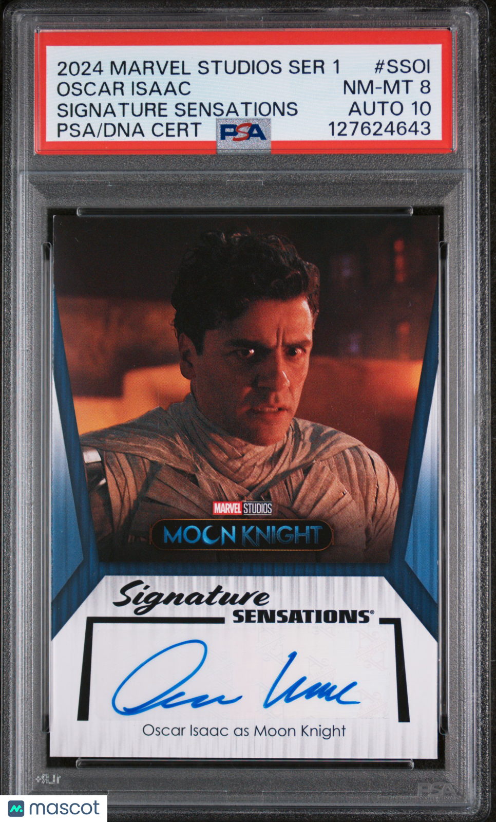 2024 Upper Deck Marvel Studios S1 Signature Sens Oscar Isaac Auto PSA 8 Auto 10